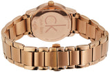 Calvin Klein City White Mother of Pearl Dial Rose Gold Steel Strap Watch for Women - K2G23646