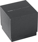 Marc Jacobs Vic Silver Dial Black Leather Strap Watch for Women - MJ1437