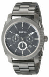 Fossil Machine Chronograph Black Dial Grey Steel Strap Watch for Men - FS4662