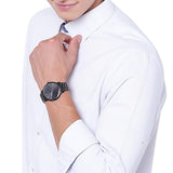 Armani Exchange Cayde AX2701 Men's Analog Watch – Black Dial with Black Stainless Steel Strap