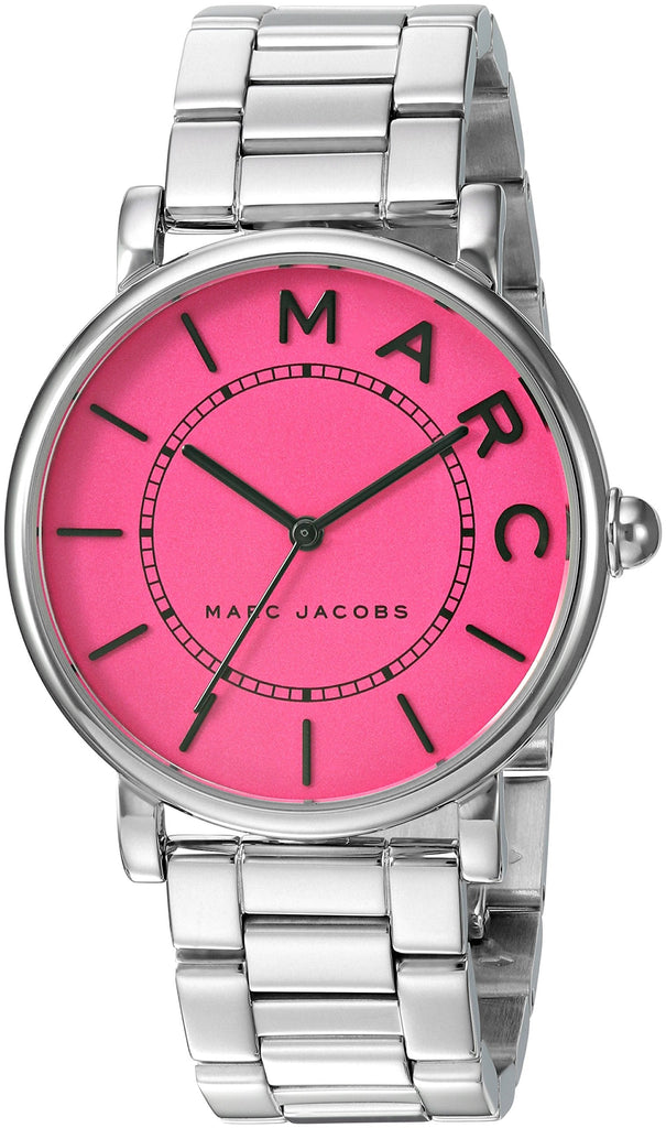 Marc Jacobs Roxy Pink Dial Silver Steel Strap Watch for Women - MJ3528