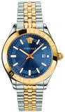 Versace VEVK00520 Hellenyium Quartz Men's Watch – Blue Dial & Two-Tone Steel Strap