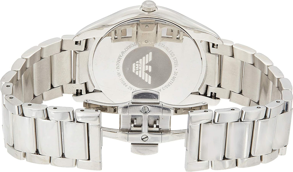 Emporio Armani Dress Quartz Silver Dial Silver Steel Strap Watch For Men - AR11084