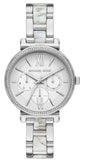Michael Kors MK4345 Sofie Analog Women's Watch – White Dial & Silver Steel Strap