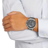 Tommy Hilfiger Decker Quartz Black Dial Black Steel Strap Watch for Men - 1791347