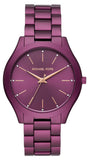 Michael Kors MK4507 Slim Runway Quartz Women's Watch – Purple Dial & Purple Steel Bracelet