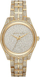 Michael Kors MK3930 Lauryn Crystals Quartz Women's Watch – Gold Dial & Gold Steel Strap