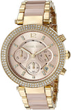 Michael Kors Parker Gold Dial Two Tone Steel Strap Watch for Women - MK6326