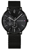 Tommy Hilfiger 1791507 Brooklyn Men's Watch – Black Dial & Black Mesh Bracelet