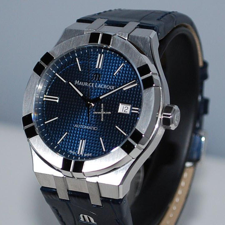Maurice Lacroix AI6008 Aikon Automatic Men’s Watch – Blue Dial & Blue Leather Strap