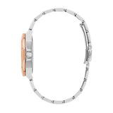 Guess Sunray Multifunction Crystals Silver Dial Two Tone Steel Strap Watch For Women - GW0616L3