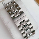 Bulova Crystal Collection Chronograph 96C126 Men's Watch – Black Dial with Two-Tone Steel Strap