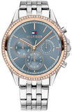 Tommy Hilfiger 1781976 Ari Diamonds Quartz Women's Watch – Blue Dial & Silver Steel Bracelet