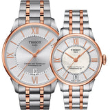 Tissot Chemin des Tourelles Powermatic 80 Silver Dial Two Tone Steel Strap Watch for Men - T099.407.22.038.02