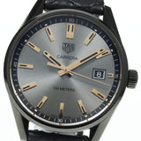 Tag Heuer Carrera Special Edition Black Dial Black Leather Strap Watch for Women - WAR1113.FC6392