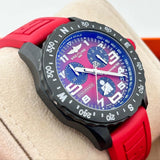 Breitling Endurance Pro Ironman Red Dial Red Rubber Strap Watch for Men - X823109A1K1S1