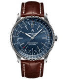 Breitling Navitimer 1 Automatic 41 A17326161C1P1 Men's Watch – Blue Dial with Brown Leather Strap