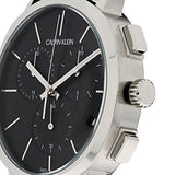 Calvin Klein Posh Black Dial Black Leather Strap Watch for Men - K8Q371C1