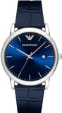 Emporio Armani AR2501 Dress Quartz Men's Watch – Blue Dial & Blue Leather Strap