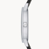 Emporio Armani Kappa Analog Quartz Black Dial Black Leather Strap Watch For Men - AR11013