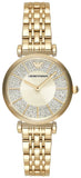 Emporio Armani AR11608 Gianni T-Bar Analog Crystals Women's Watch – Gold Dial with Gold Steel Strap