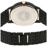 Emporio Armani Interchangeable Black Dial Black Steel Strap Watch For Men - AR80021