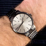 Armani Exchange Cayde AX2722 Men's Analog Watch – Grey Dial with Matching Grey Stainless Steel Strap