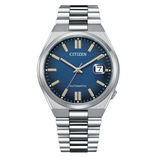 Citizen Tsuyosa Automatic Dark Blue Dial Silver Steel Strap Watch For Men - NJ0151-88L