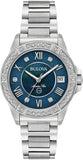 Bulova Marine Star 96R215 Women's Watch with Blue Dial & Silver Stainless Steel Bracelet