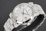 Burberry The City White Dial Silver Steel Strap Watch for Women - BU9100