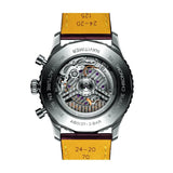 Breitling Navitimer B01 Chronograph 46 Green Dial Black Leather Strap Watch for Men - AB0137241L1P1