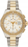 Tag Heuer Aquaracer Caliber 16 Automatic White Dial Two Tone Steel Strap Watch for Men - CAY2121.BB0923