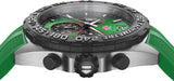 Tag Heuer Formula 1 Chronograph Green Dial Green Rubber Strap Watch for Men - CAZ101AP.FT8056