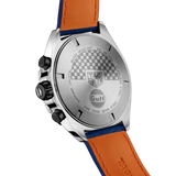 Tag Heuer Formula 1 Gulf Edition Blue Dial Blue Leather Strap Watch for Men - CAZ101N.FC8243