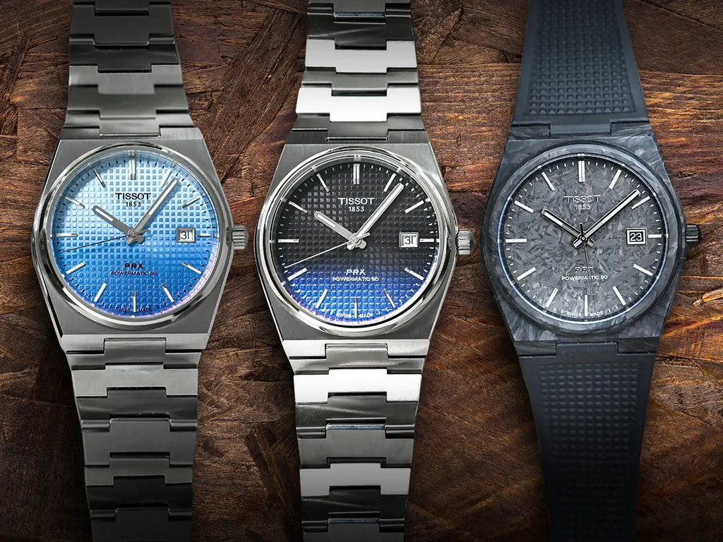 Tissot T137.907.97.201.00 PRX Powermatic 80 Men's Watch – Carbon Black Dial & Black Rubber Strap