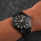 Armani Exchange Nico AX7102 Men's Analog Watch – Bold Black Dial with Black Stainless Steel Strap