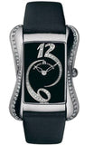Maurice Lacroix DV5012 Fiaba Women’s Watch – Black Dial with Diamonds & Black Leather Strap