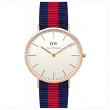 Daniel Wellington Classic Oxford White Dial Two Tone NATO Strap Watch For Men - DW00100001