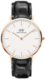 Daniel Wellington DW00100014 Classic Reading Men’s Watch – White Dial with Black Leather Strap