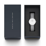 Daniel Wellington Petite Sterling White Dial Silver Mesh Bracelet Watch For Women - DW00100164