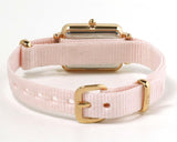 Daniel Wellington Quadro Pressed Mother of Pearl Pink Dial Pink Nylon Strap Watch For Women - DW00100509