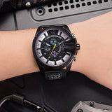 Diesel Mega Chief Chronograph Black Dial Black Mesh Bracelet Watch For Men - DZ4514