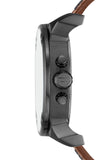 Diesel Mr Daddy Chronograph Grey Dial Brown Leather Strap Watch For Men - DZ7413