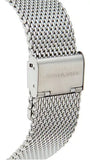 Michael Kors Slim Runway Analog Black Dial Silver Mesh Bracelet Watch For Men - MK8606