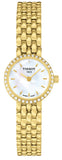 Tissot T-Lady Lovely Mother of Pearl Dial Gold Steel Strap Watch For Women - T058.009.63.116.00