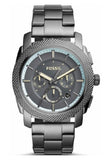 Fossil FS5172 Machine Chronograph Men's Watch – Grey Dial & Grey Steel Bracelet