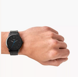 Fossil FS5308 The Minimalist Men's Watch – Black Dial & Black Steel Strap