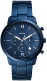 Fossil FS5826 Neutra Chronograph Men’s Watch – Blue Dial with Blue Steel Strap