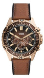 Fossil FS5867 Garrett Chronograph Men’s Watch – Brown Dial with Brown Leather Strap