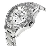 Fossil Riley Multifunction Silver Dial Silver Steel Strap Watch for Women - ES3202
